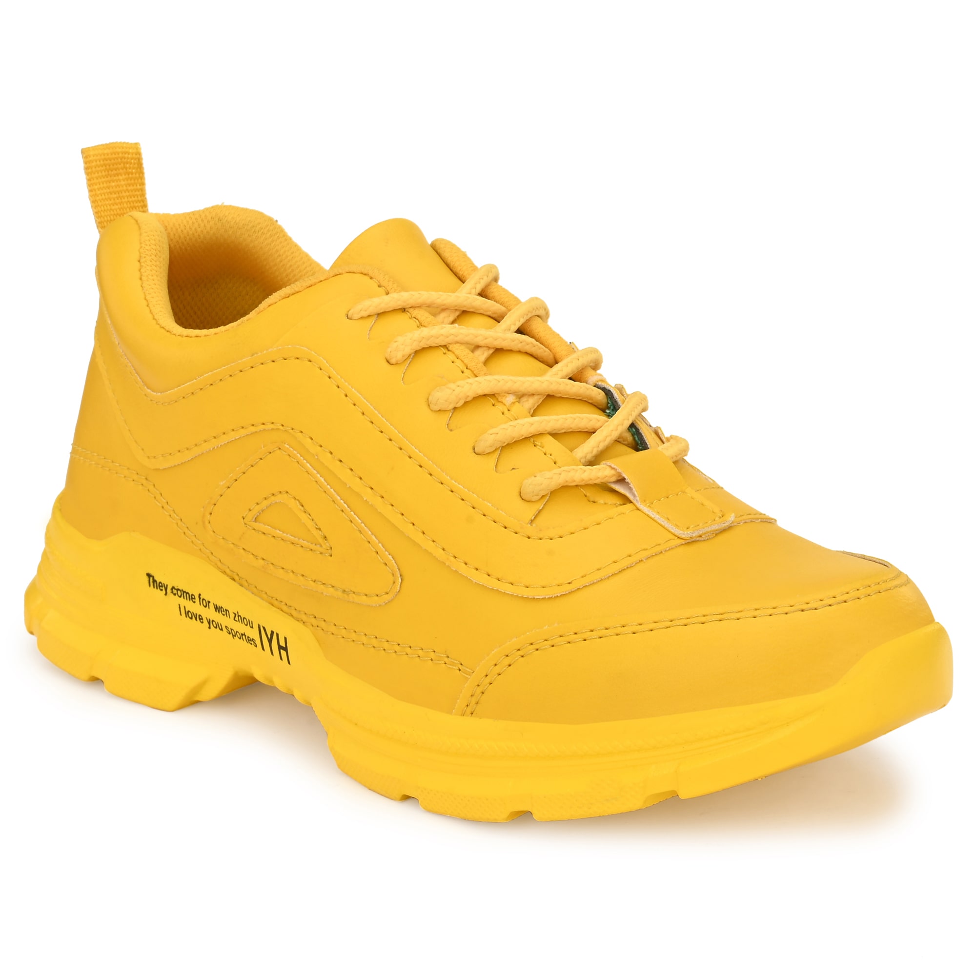 

HEEDERIN Men Running Shoes ( Yellow )