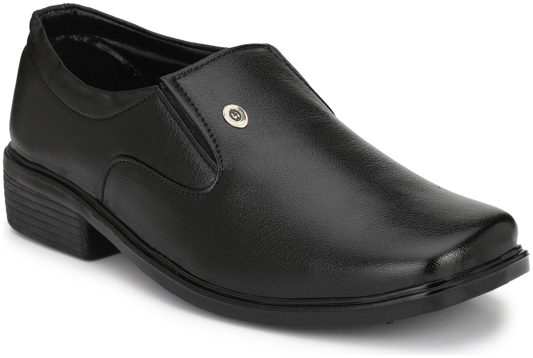 

HEEDERIN Men Black Slip-On Formal Shoes