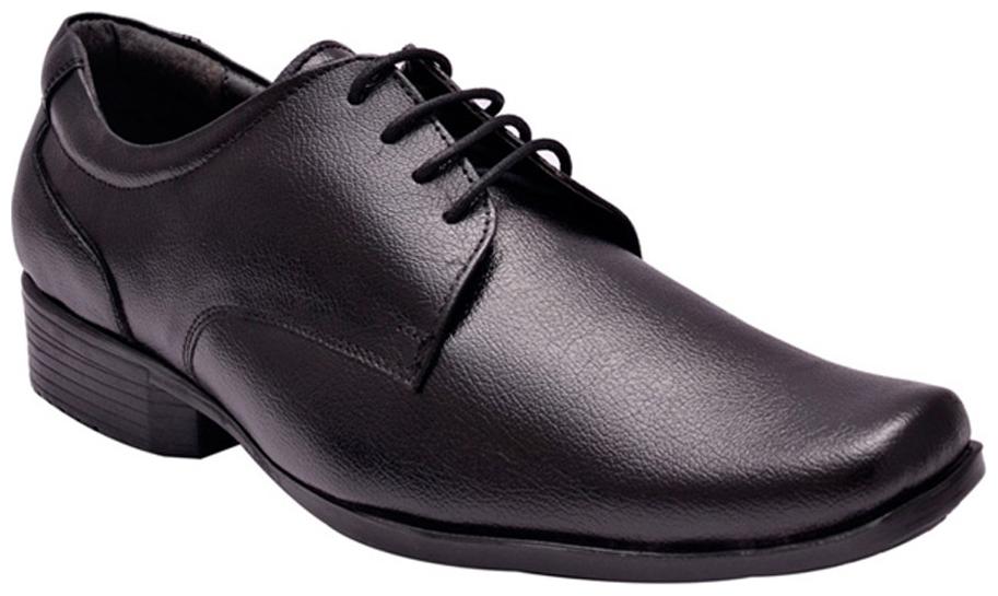 

Hi Rel S Black Formal Derby Shoes (Size-6)
