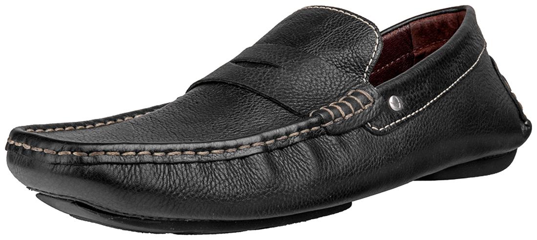 

Hidesign Men Black Loafers