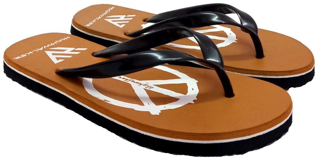 

HighWalker Men Brown Black Indoor Slippers - 1 Pair