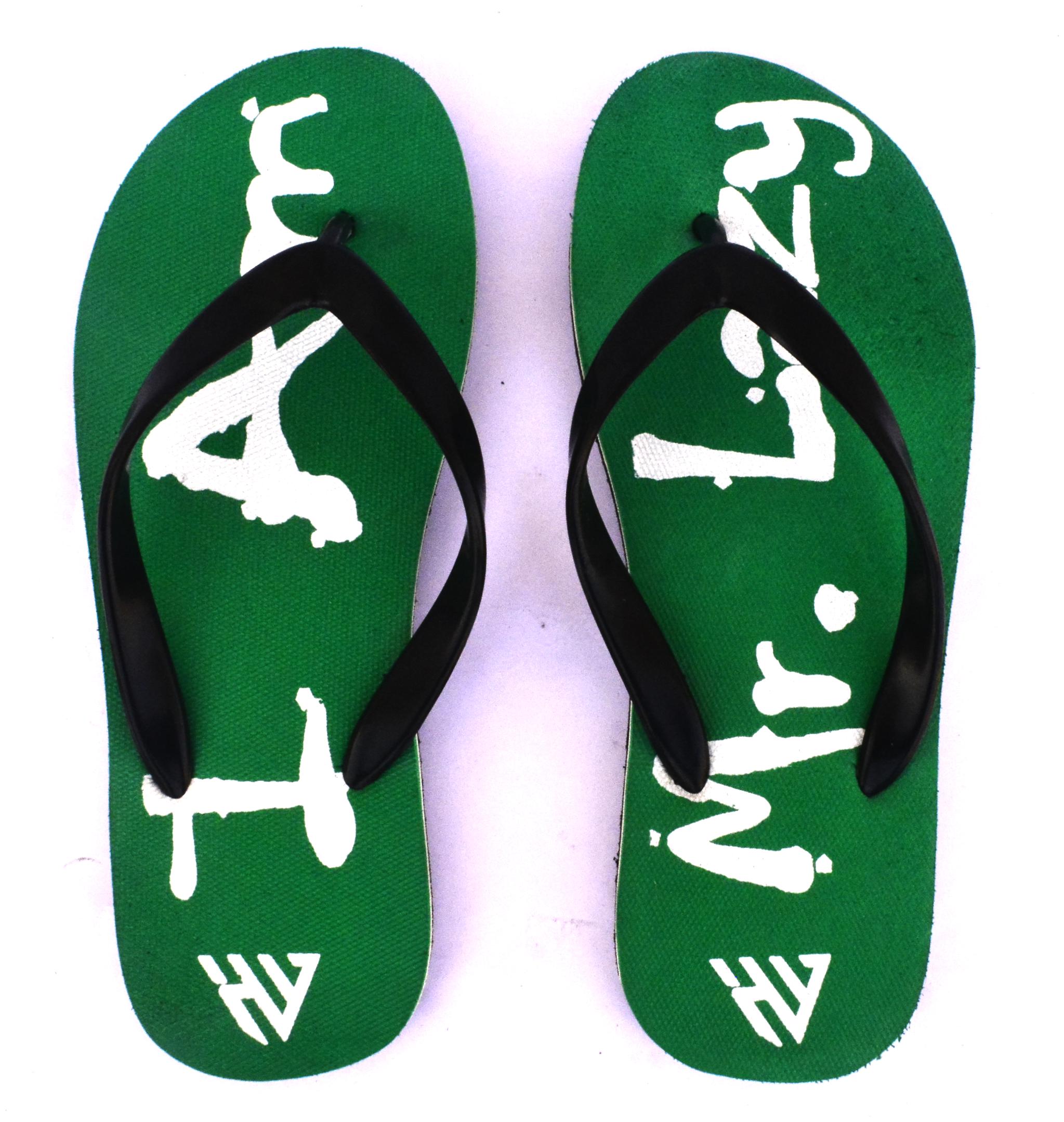 

HighWalker Men Green Black Flip-Flops - 1 Pair