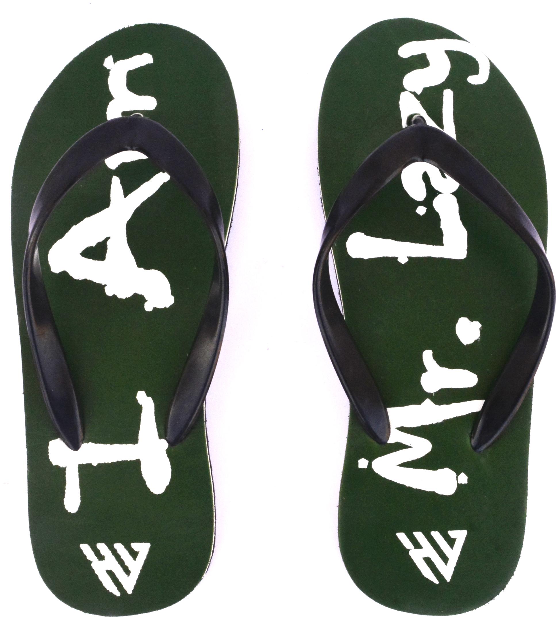 

HighWalker Men Green Black Flip-Flops - 1 Pair