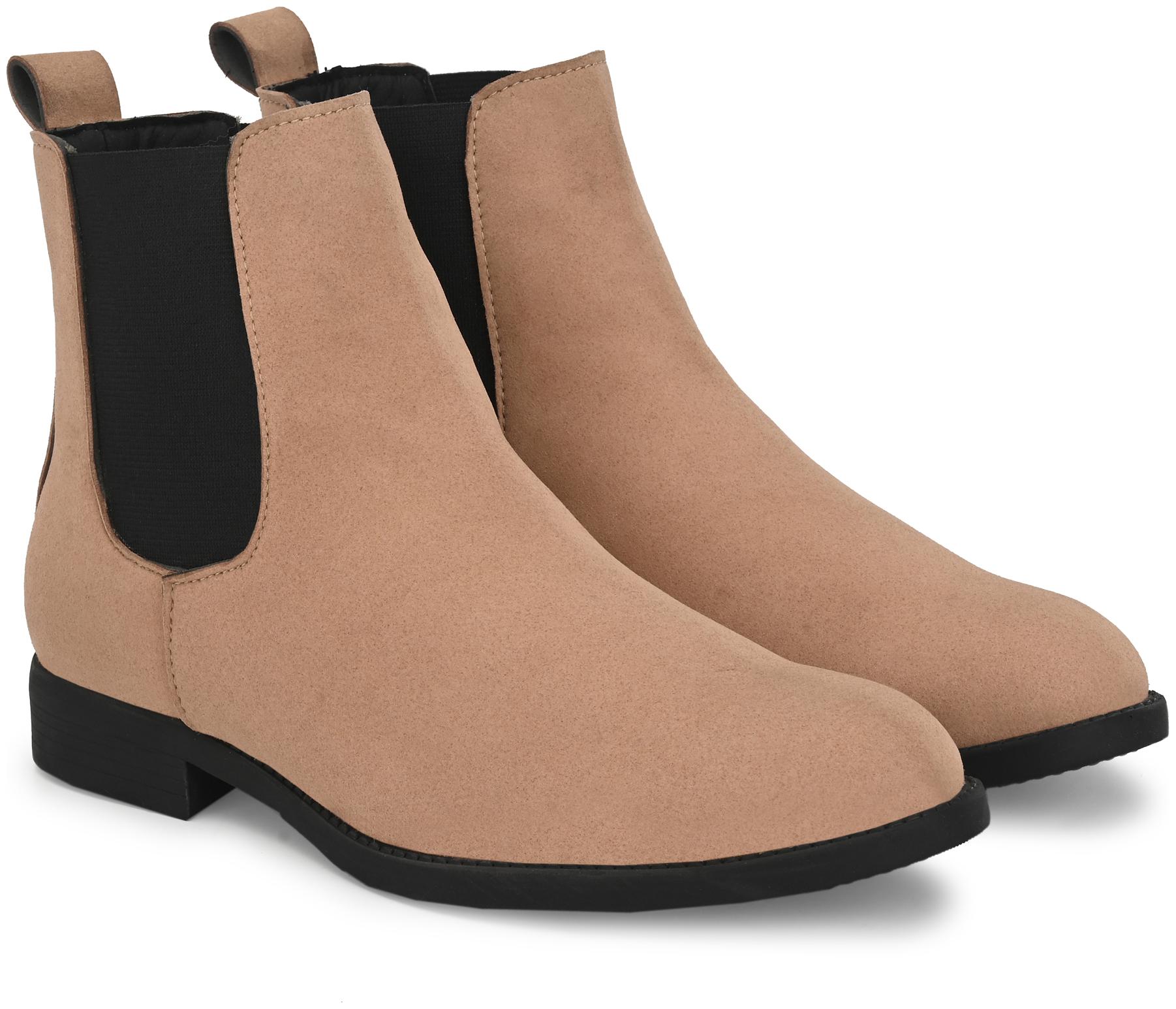

Hirel s Men Beige Chelsea Boots - HIREL2240
