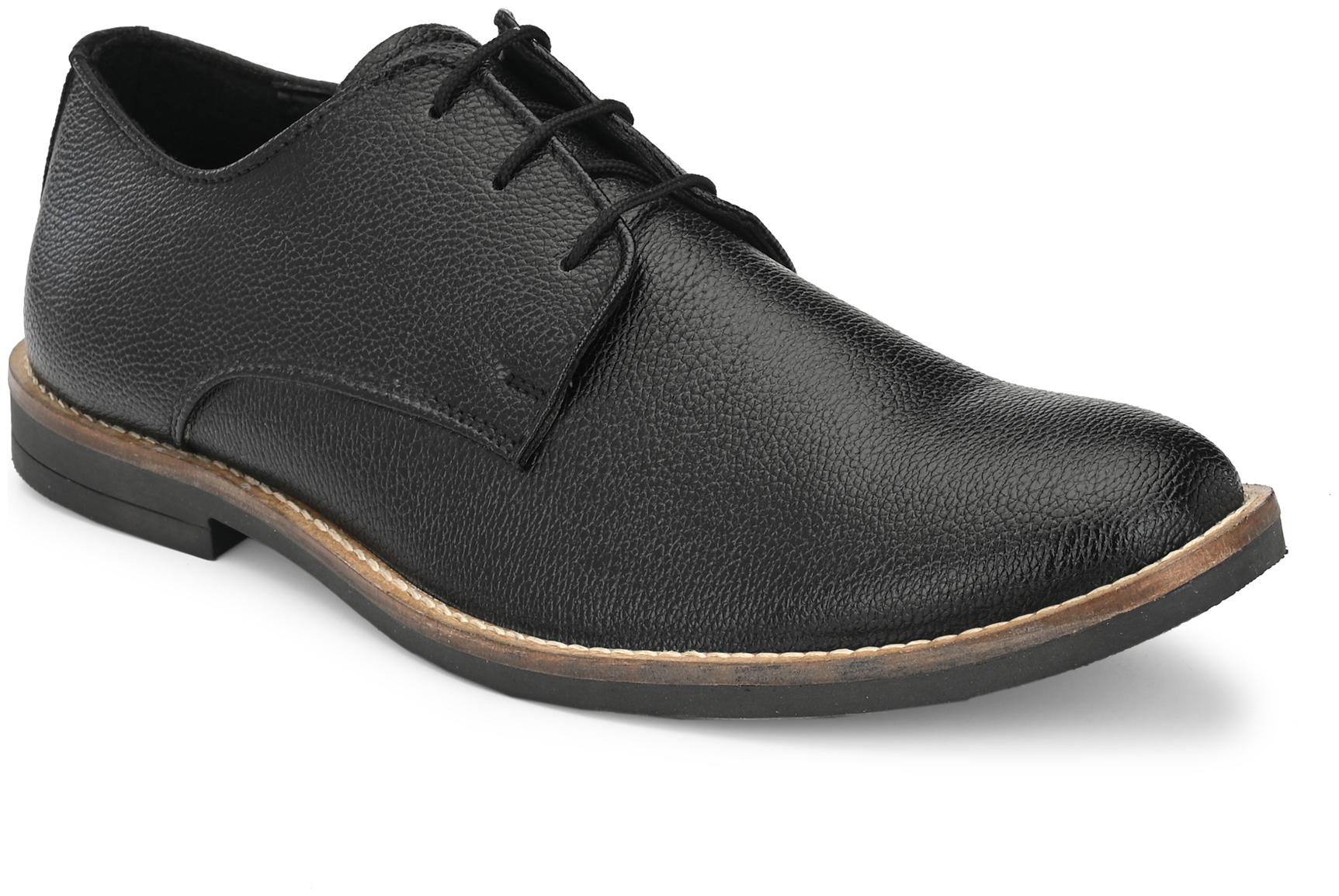 

Hirel s Men Black Derby Formal Shoes - HIREL2150