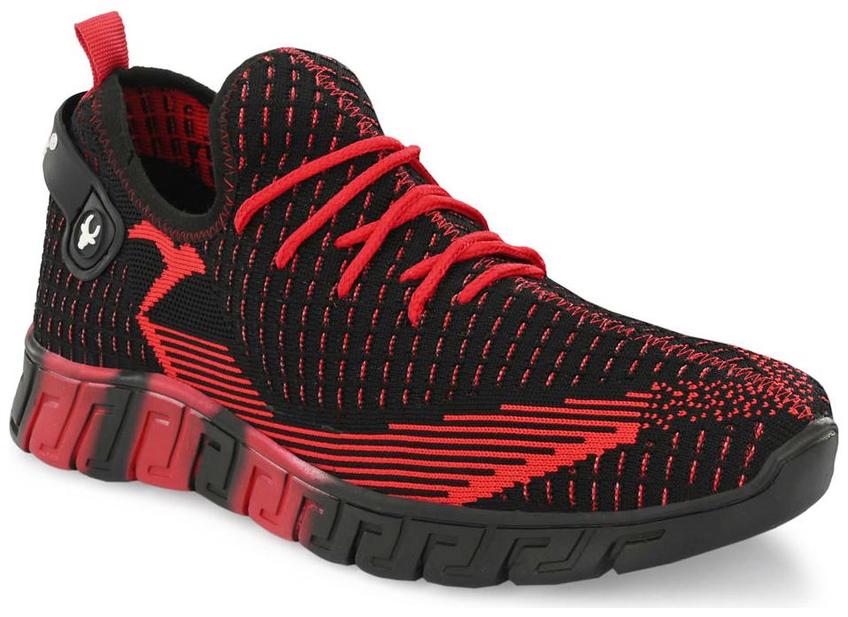 

Hirolas Men Running Shoes ( Black Red )