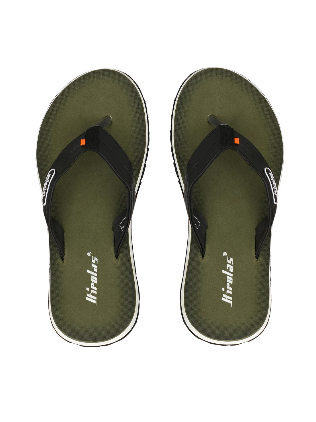 

Hirolas Men Green Black Flip-Flops - 1 Pair