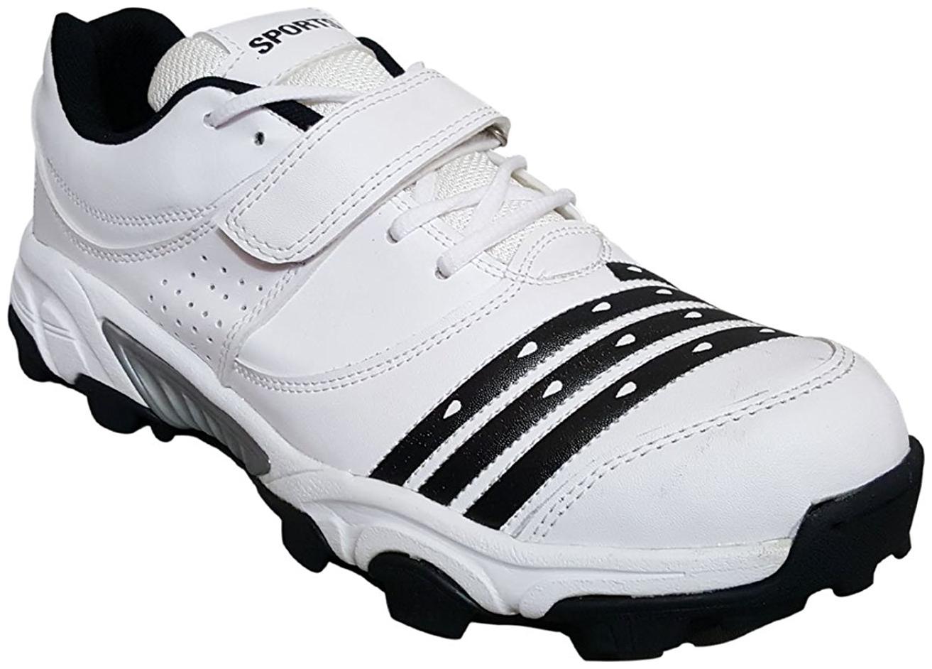

Hitmax Sports 765 Striker White Cricket Shoes Rubber