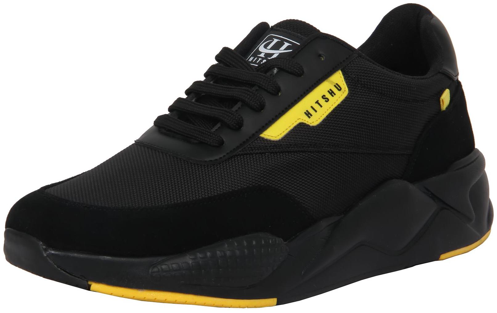 

HITSHU Men Black Casual Shoes - HS7102 8UK - 7102