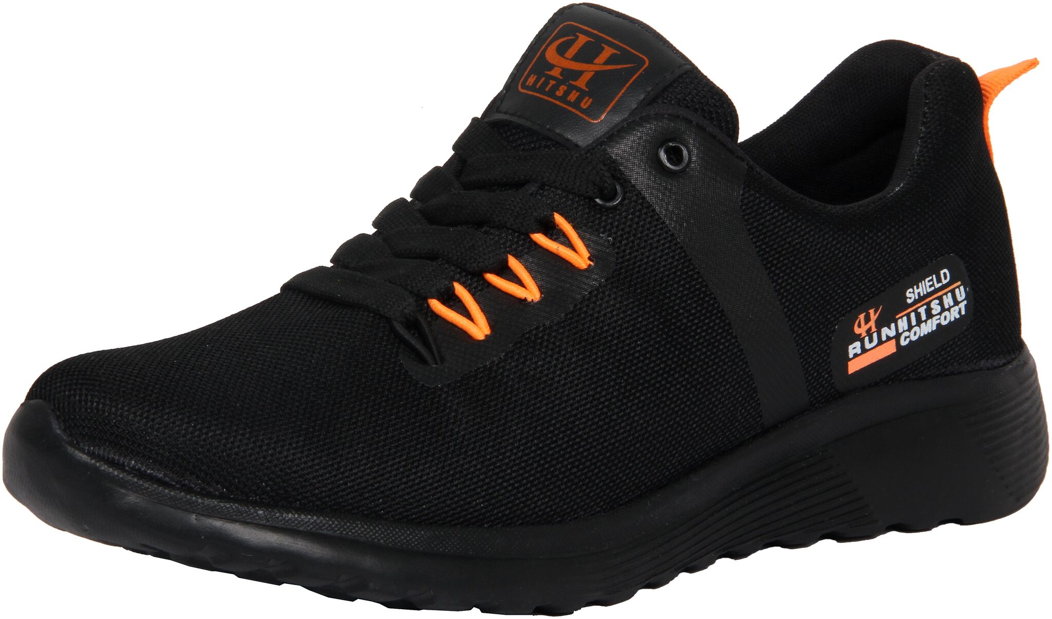 

HITSHU Men Running Shoes ( Black )