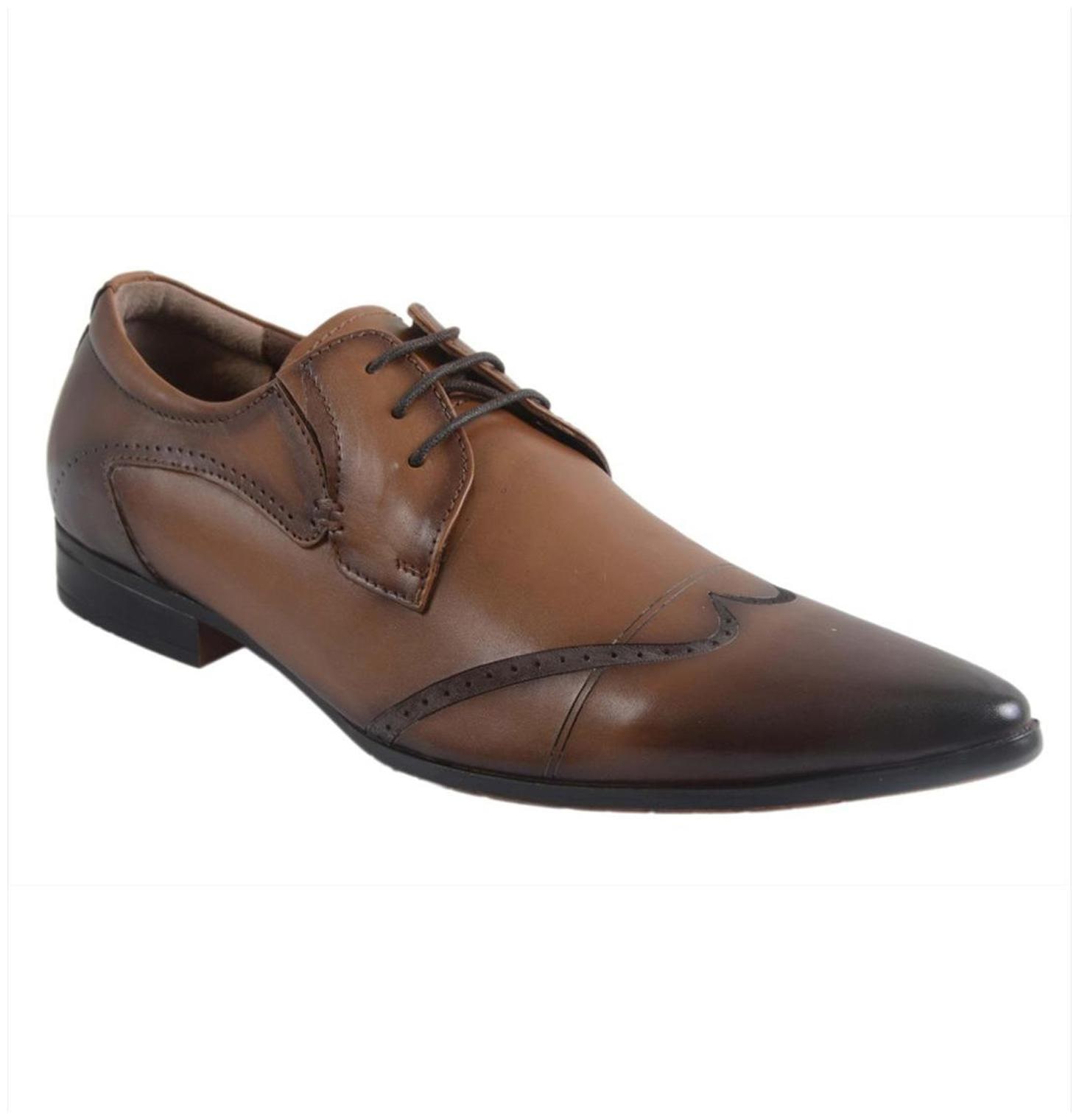 

Hitz Men Tan Derby Formal Shoes