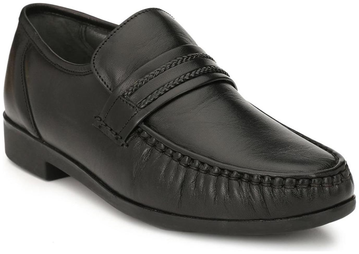 

Hitz Men Black Slip-On Formal Shoes - 837-SHEEP