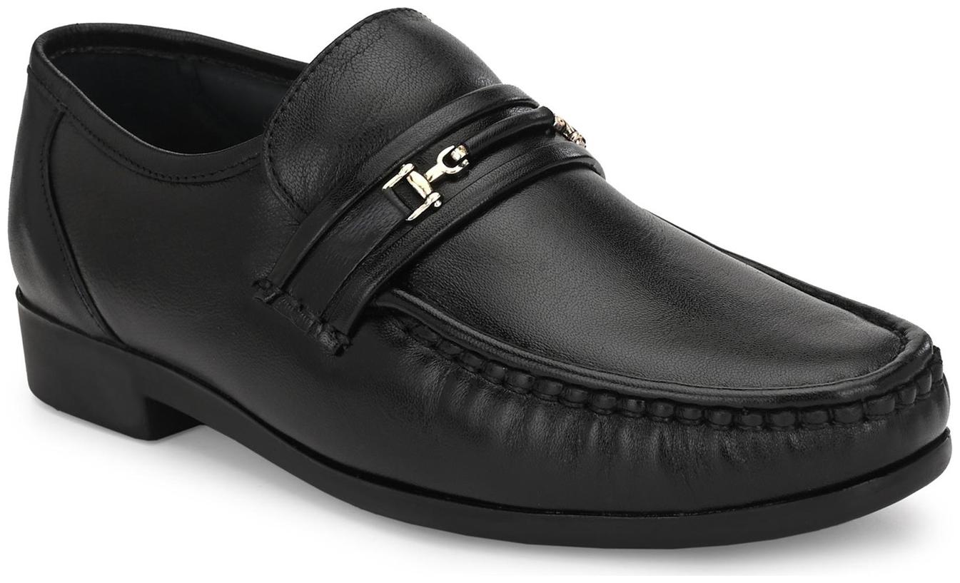 

Hitz Men Black Slip-On Formal Shoes - 836-BLACK