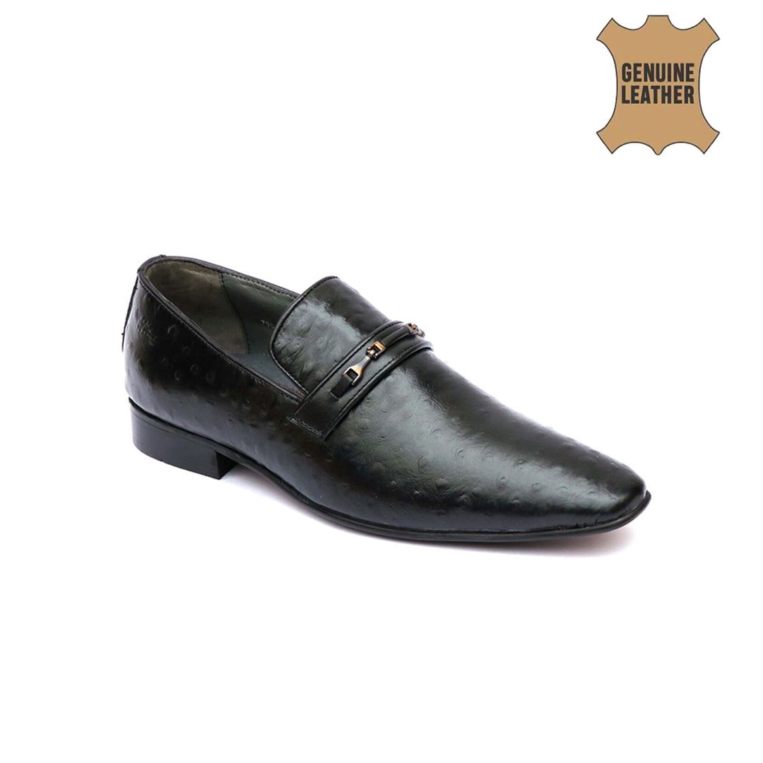 

Hitz Men Black Slip-On Formal Shoes - 6418-BLACK