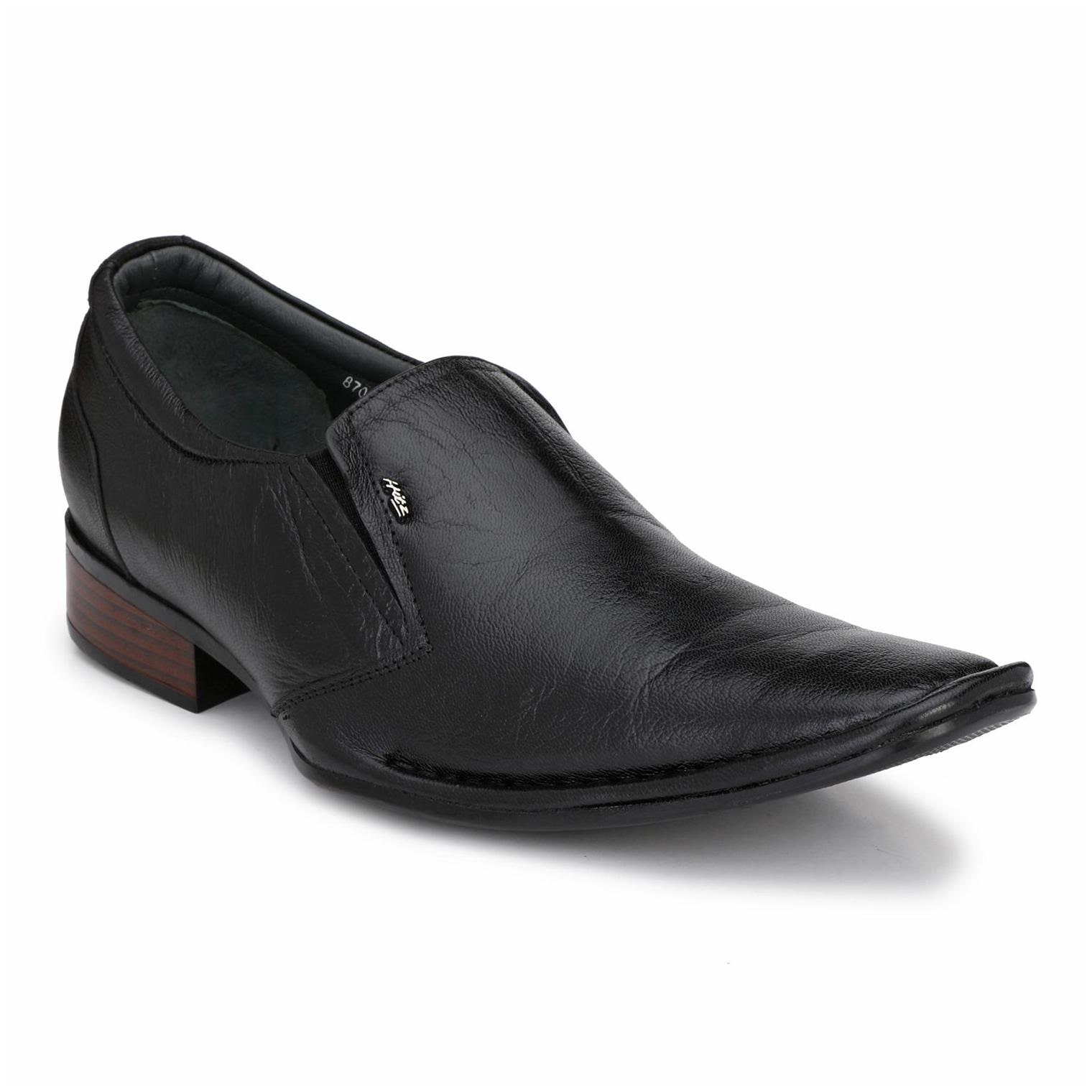 

Hitz Men Black Slip-On Formal Shoes - 5611-SHRINKIN