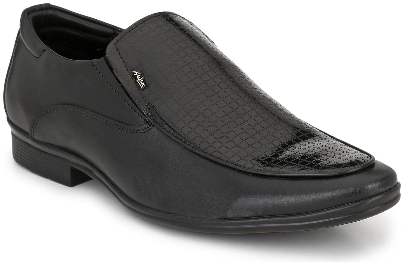 

Hitz Men Black Slip-On Formal Shoes