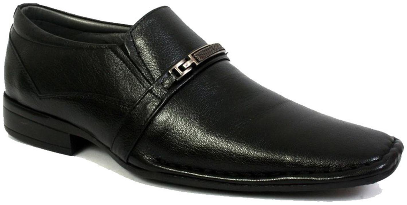 

Hitz Men Black Slip-On Formal Shoes
