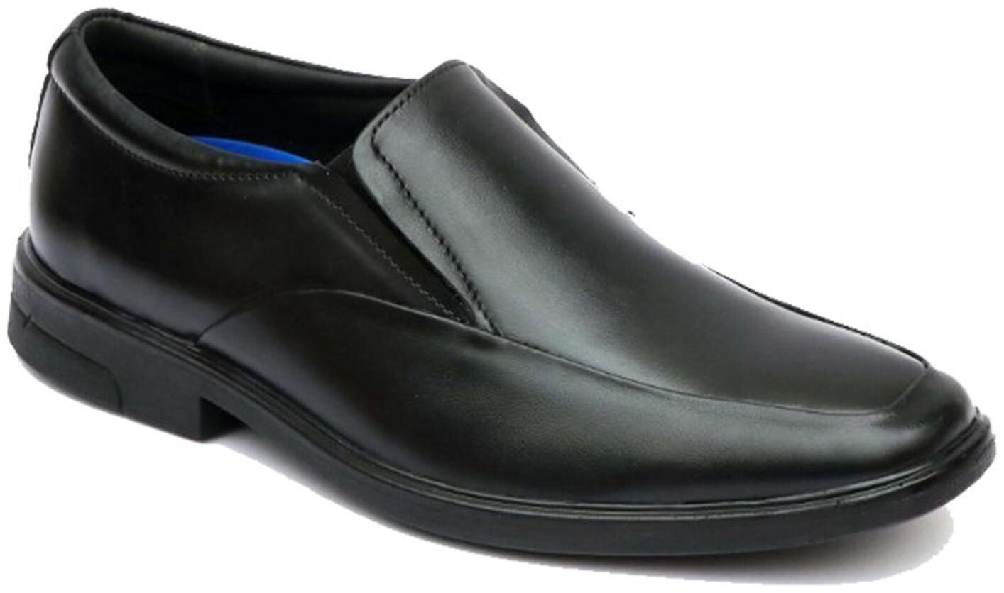 

Hitz Men Black Slip-On Formal Shoes - 1353-BLACK