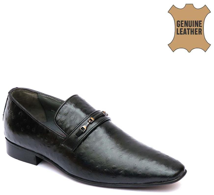 

Hitz Men Black Slip-On Formal Shoes - 6418-BLACK