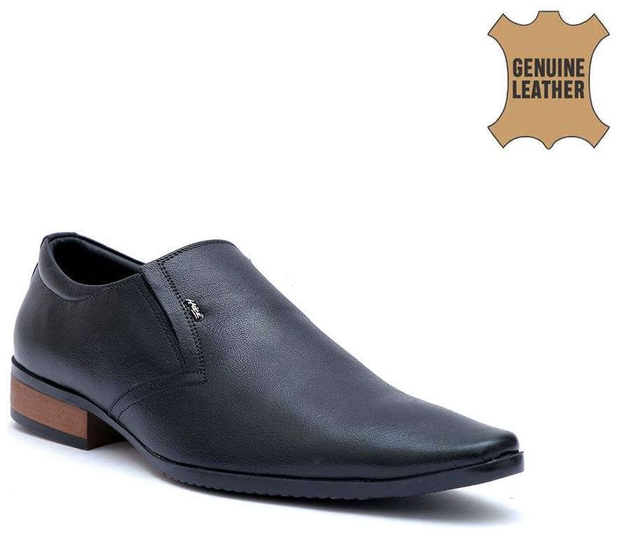

Hitz Men Black Slip-On Formal Shoes
