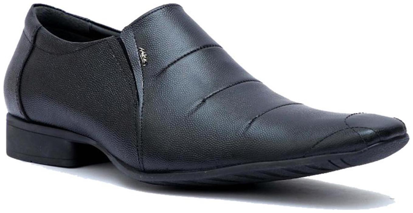 

Hitz Men Black Slip-On Formal Shoes