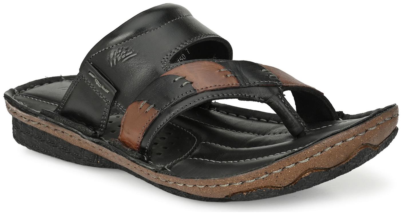

Hitz Black - Brown Slippers For Men s