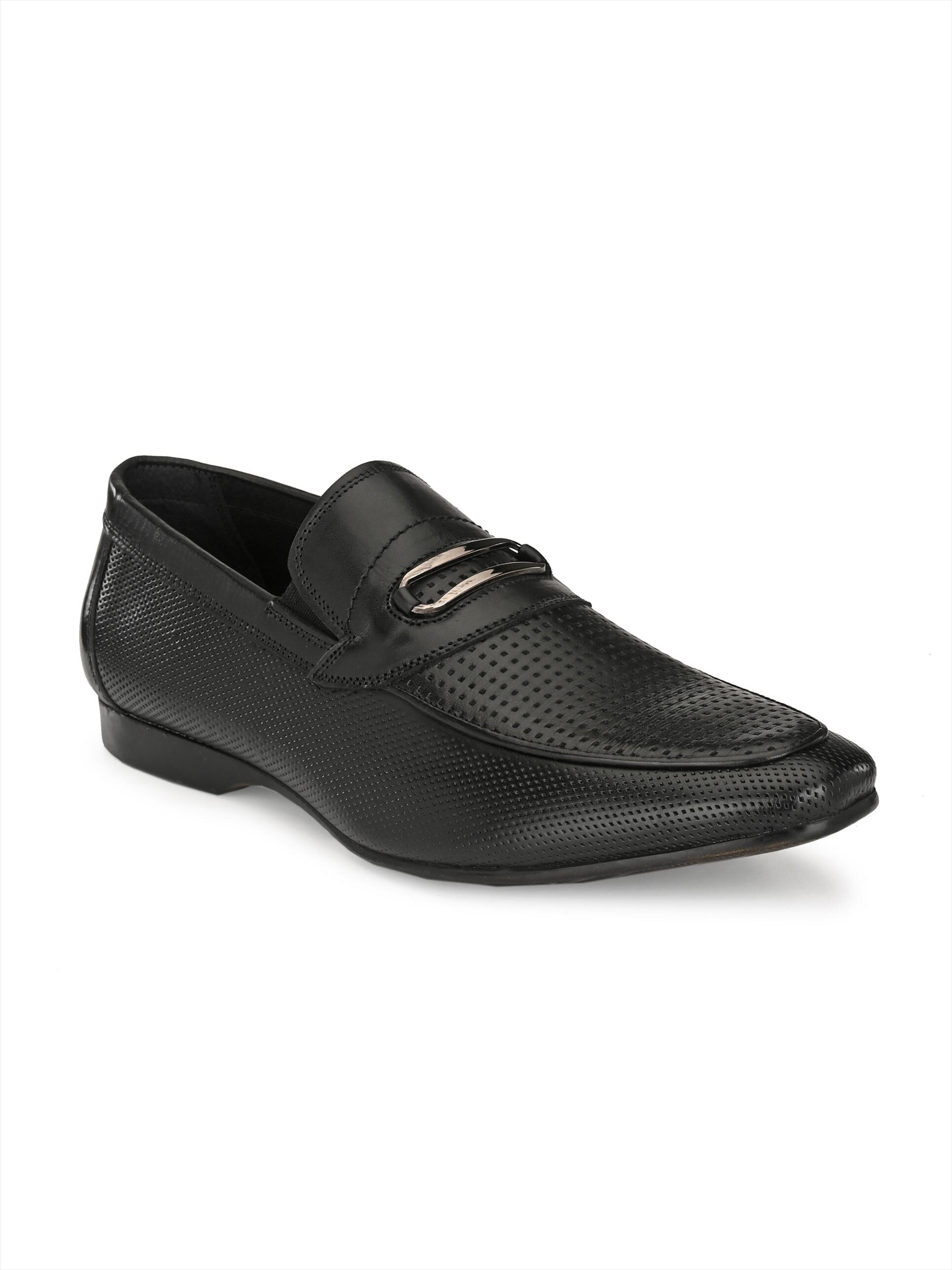 

Hitz Men Black Slip-On Formal Shoes - 3901-BLACK SH P