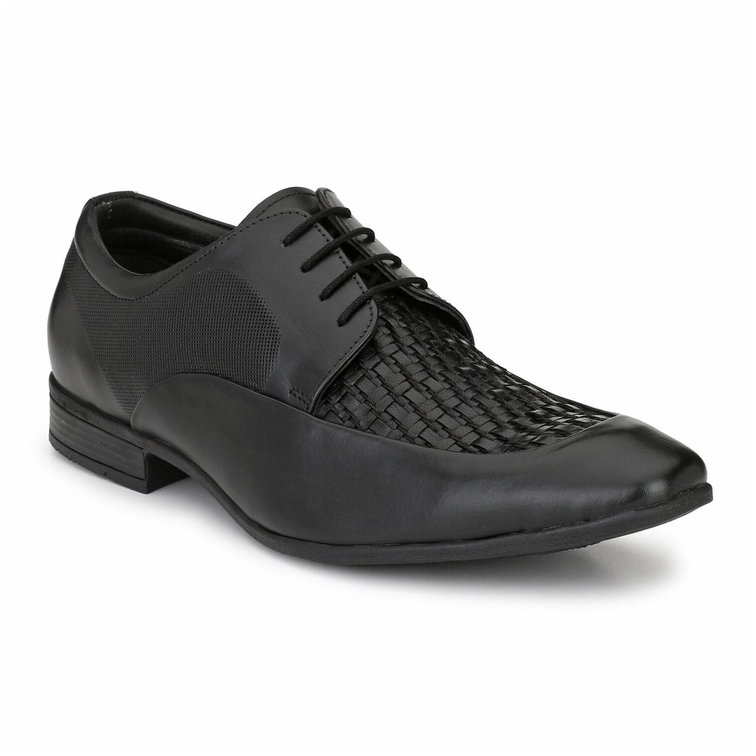 

Hitz Men Black Derby Formal Shoes - 8408