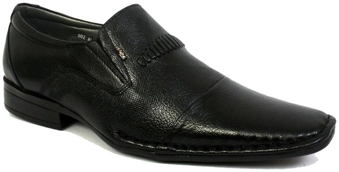 

Hitz Men Black Slip-On Formal Shoes