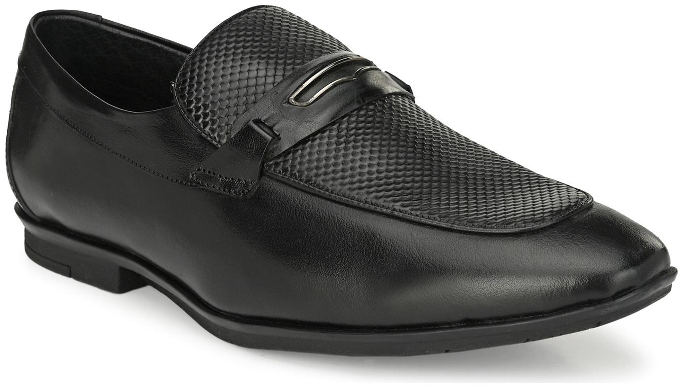 

Hitz Men Black Slip-On Formal Shoes - 504-BLACK