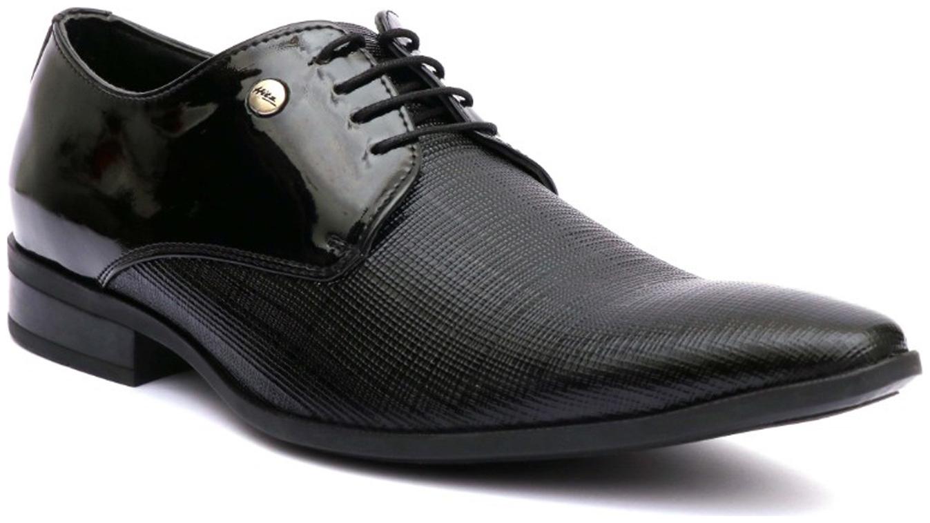 

Hitz Men Black Derby Formal Shoes