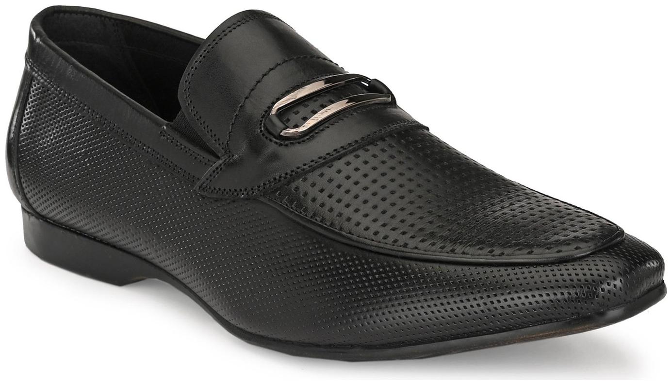 

Hitz Men Black Slip-On Formal Shoes - 3901-BLACK SH P
