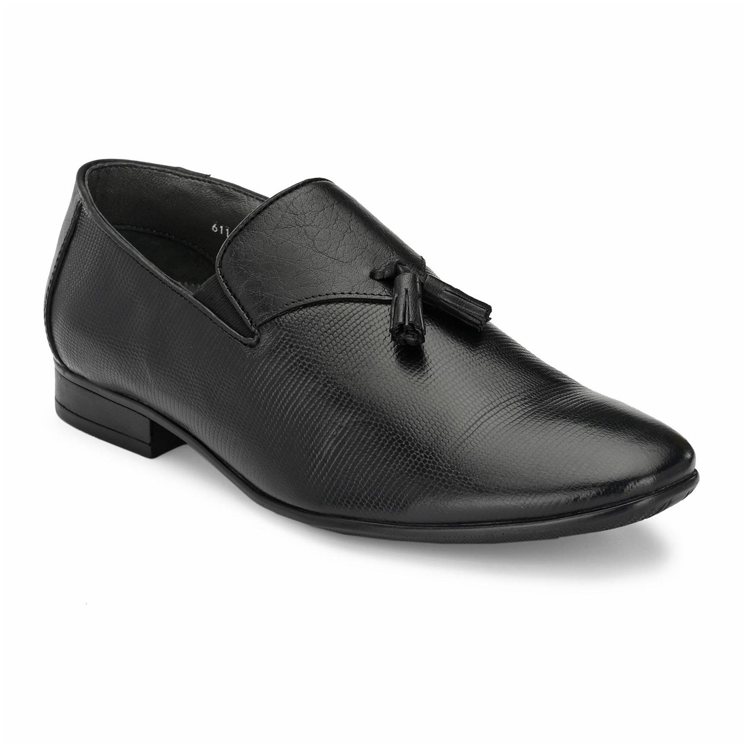 

Hitz Men Black Slip-On Formal Shoes - 7902
