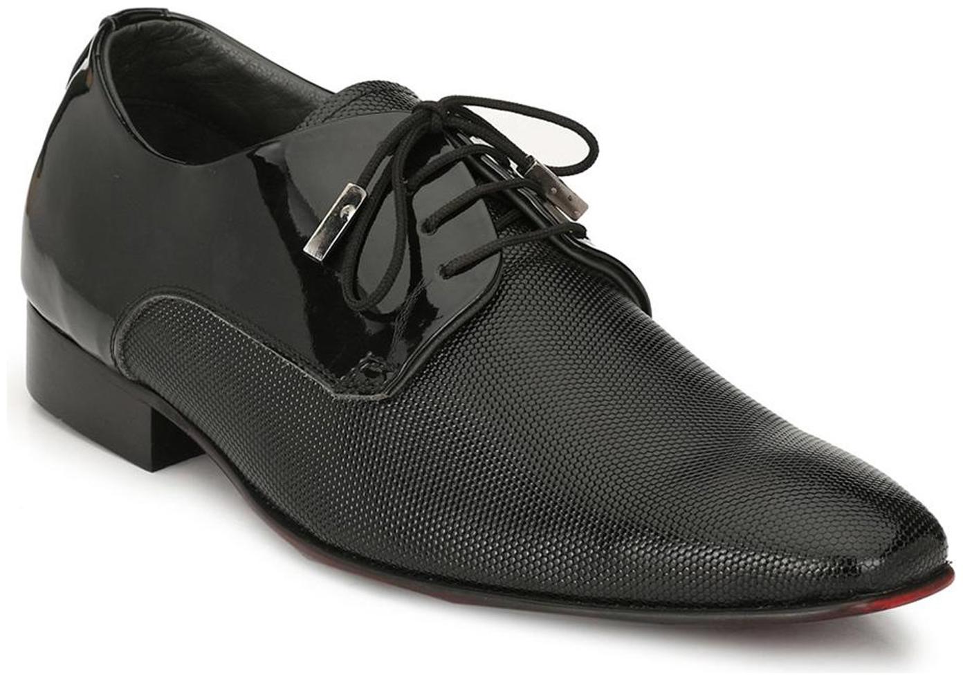 

Hitz Men Black Derby Formal Shoes - 6401-BLACK