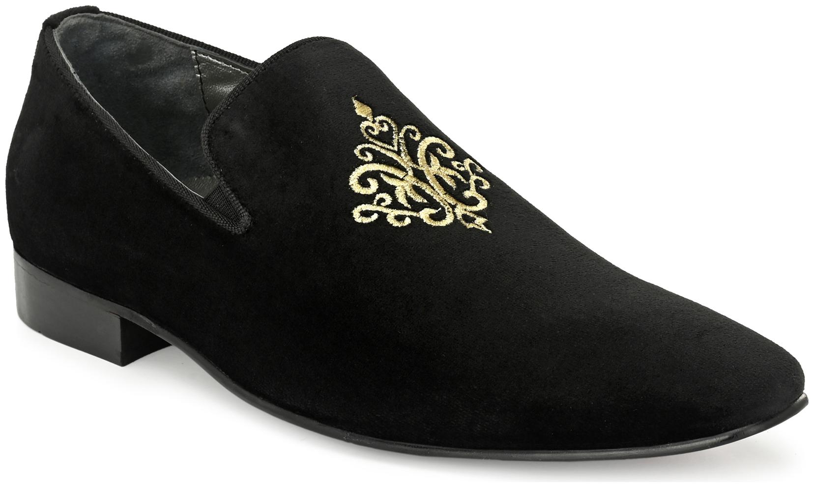 

Hitz Men Black Slip-On Formal Shoes - 6408-BLACK