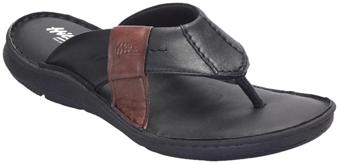 

Hitz Black- Brown Slippers For Men s