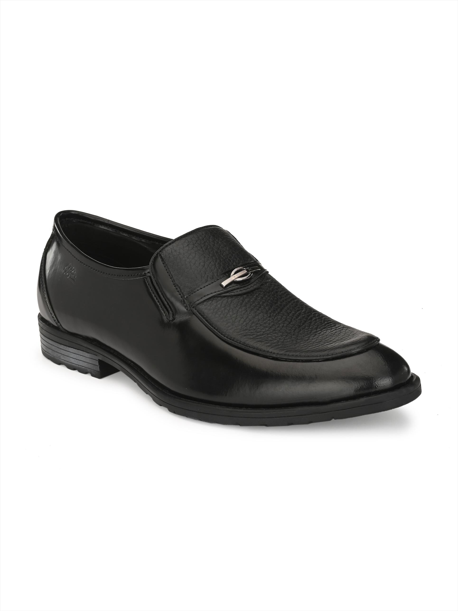 

Hitz Men Black Slip-On Formal Shoes - 1659-BLACK FLOTTER
