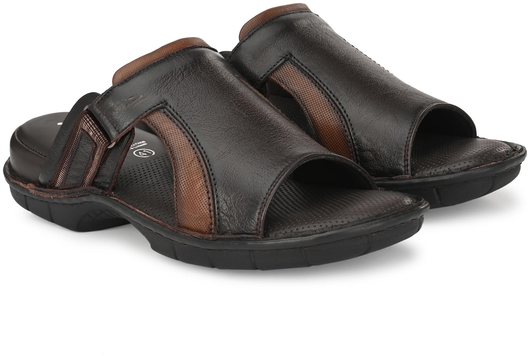 

Hitz Brown- Tan Slippers For Men s