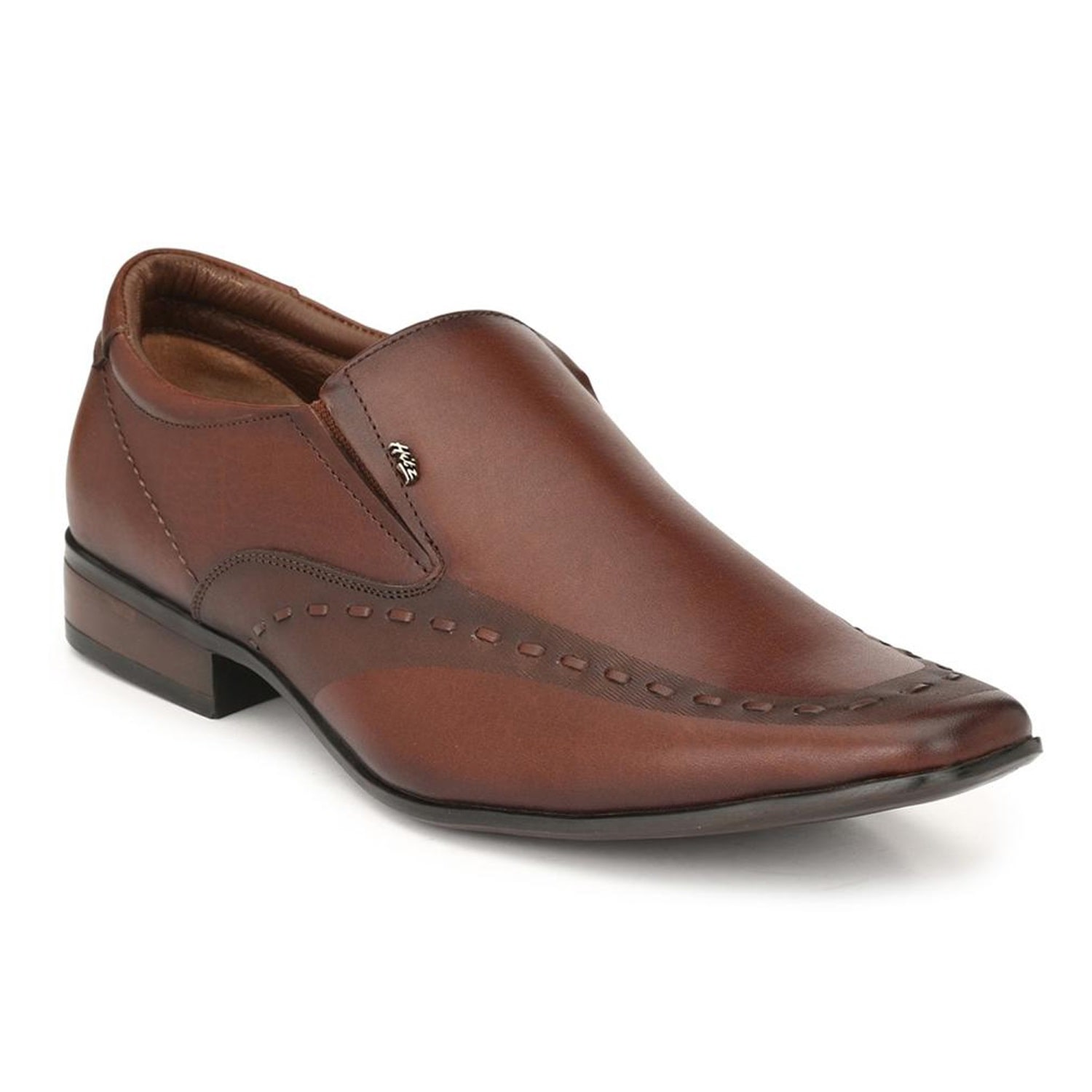 

Hitz Men Brown Slip-On Formal Shoes