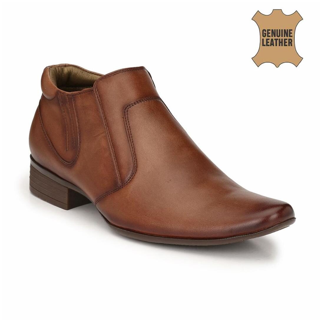 

Hitz Men Brown Slip-On Formal Shoes
