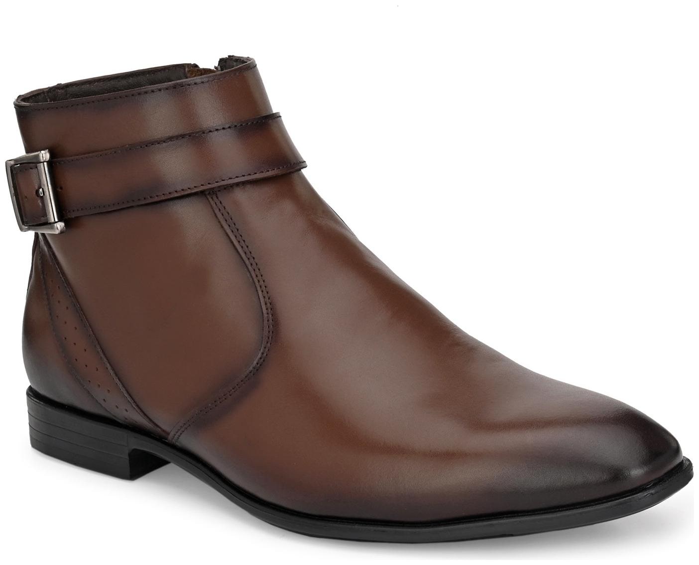 

Hitz Men Brown Ankle Boots - 6316-BROWN