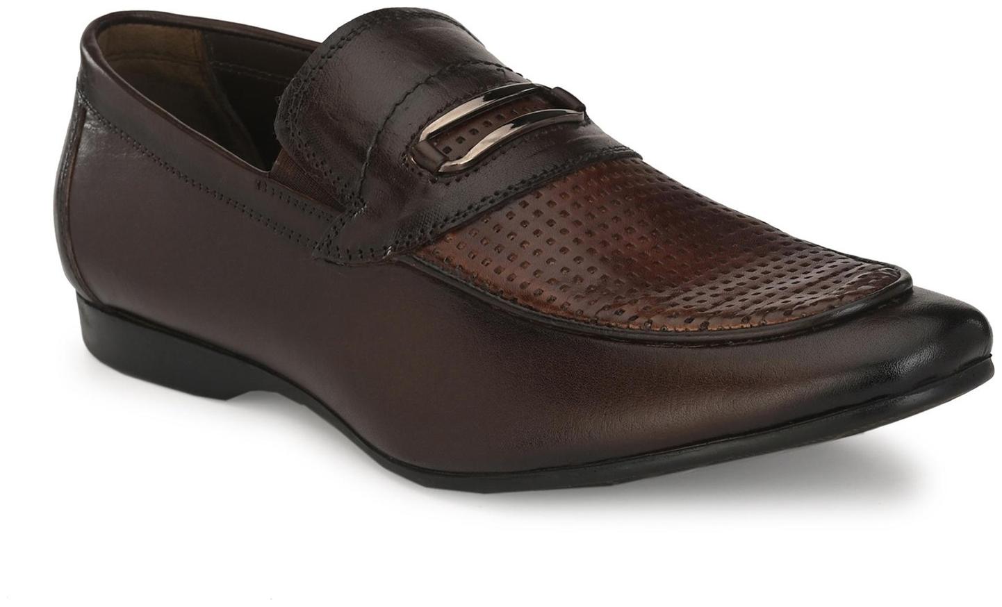 

Hitz Men Brown Slip-On Formal Shoes - 3901-BROWN SH P