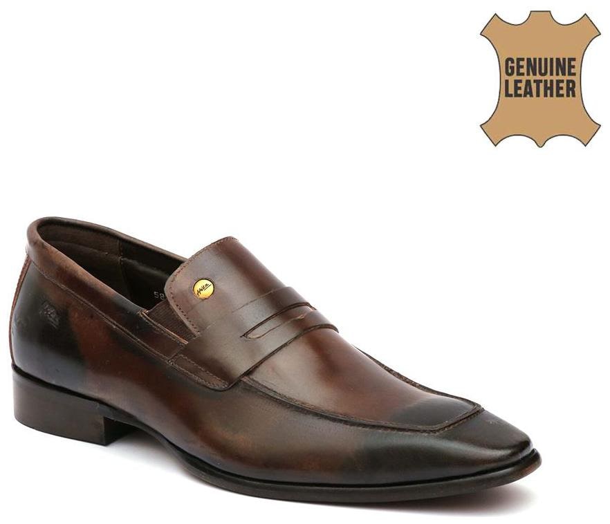 

Hitz Men Brown Slip-On Formal Shoes