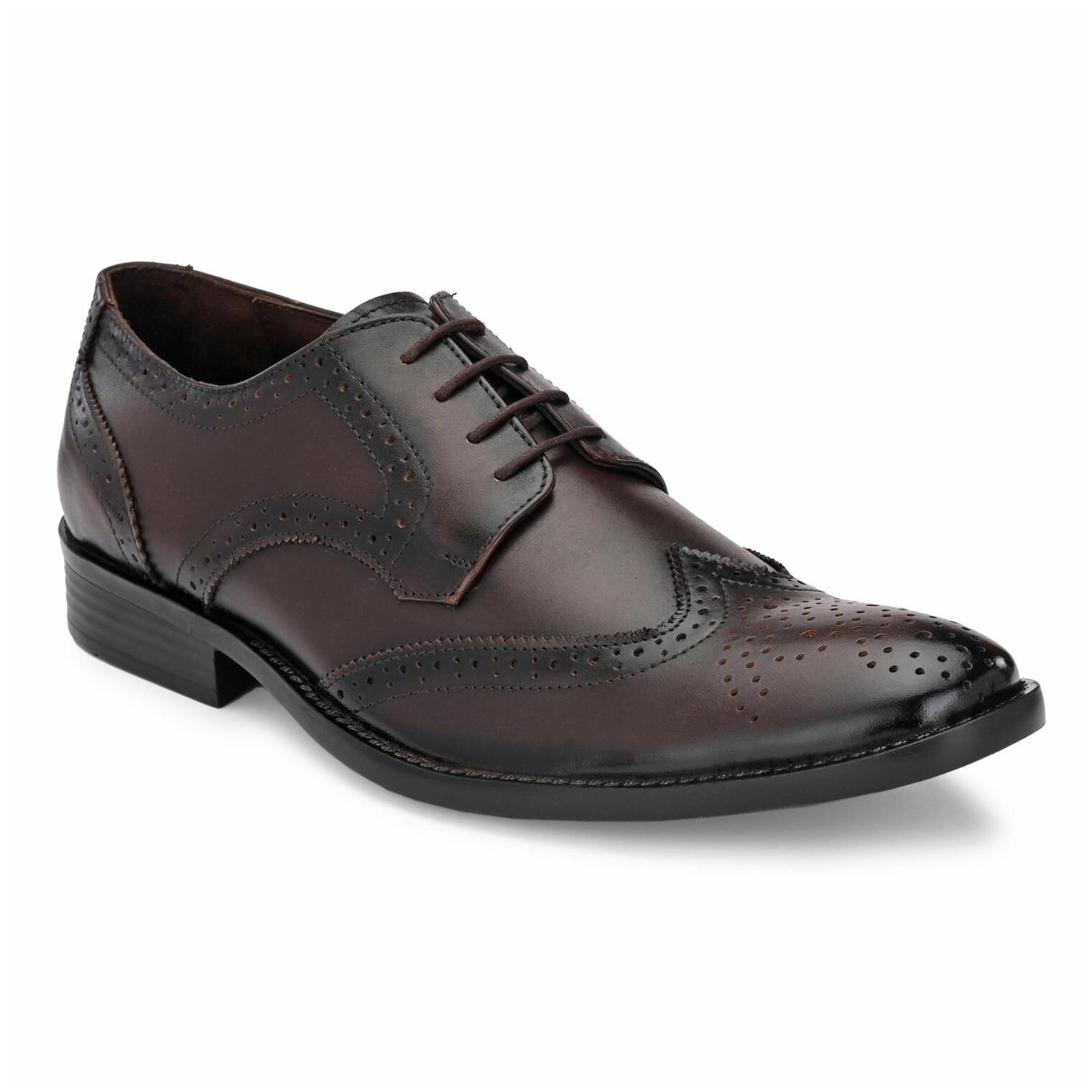 

Hitz Men Brown Brogues Formal Shoes - 3103