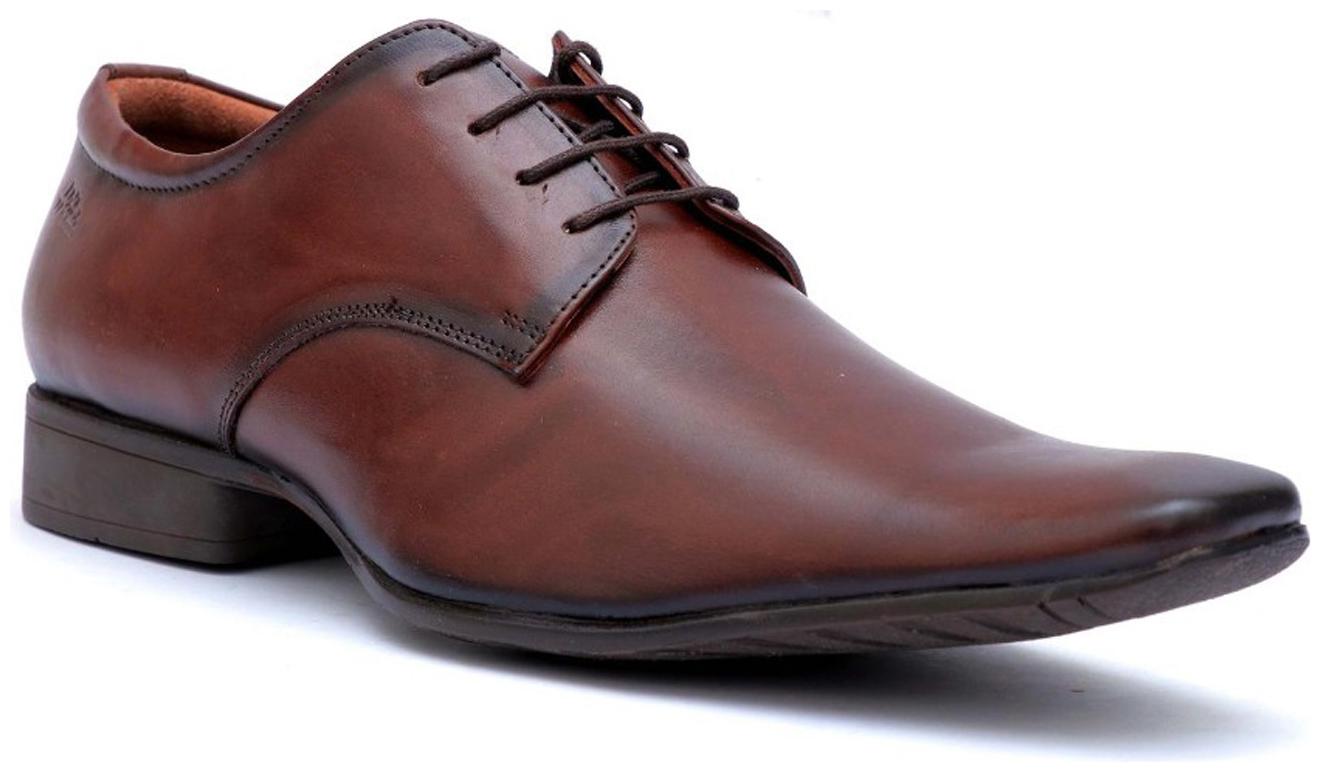 

Hitz Men Brown Derby Formal Shoes