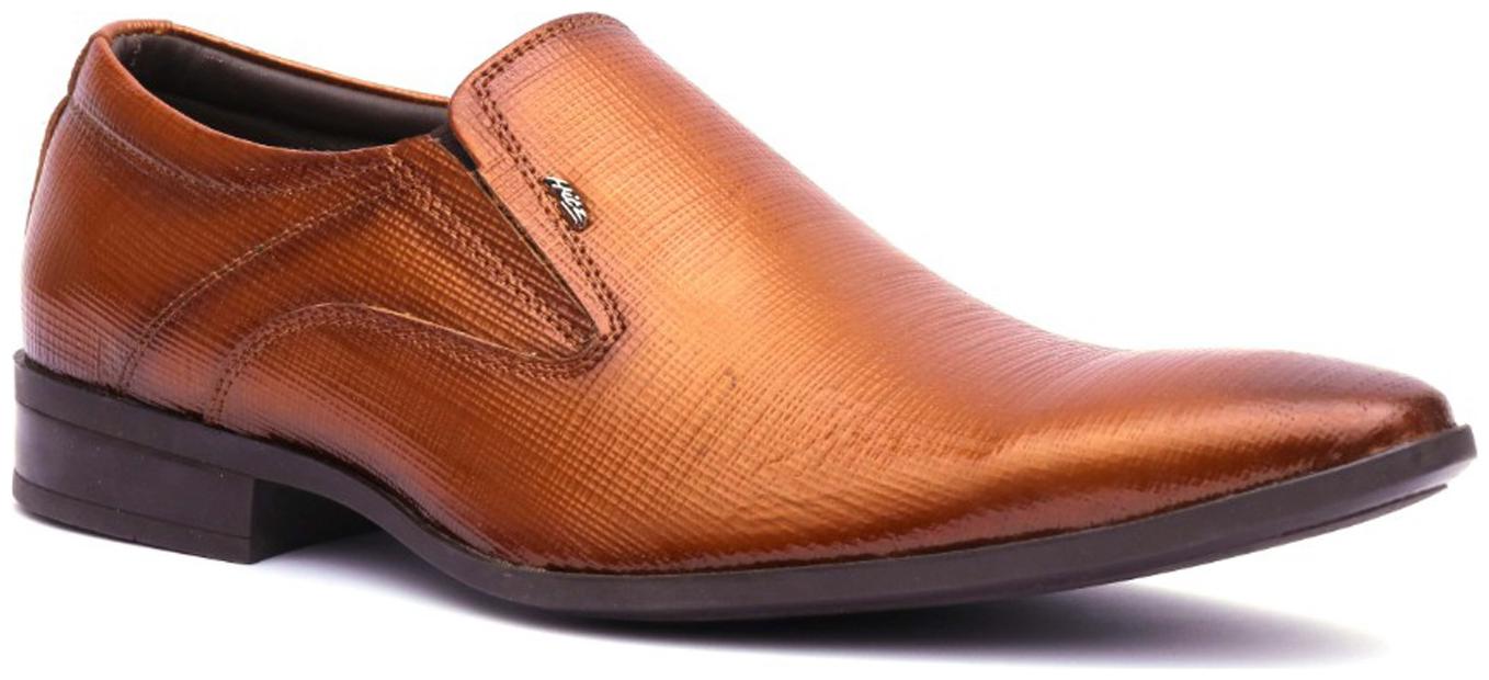 

Hitz Men Brown Slip-On Formal Shoes