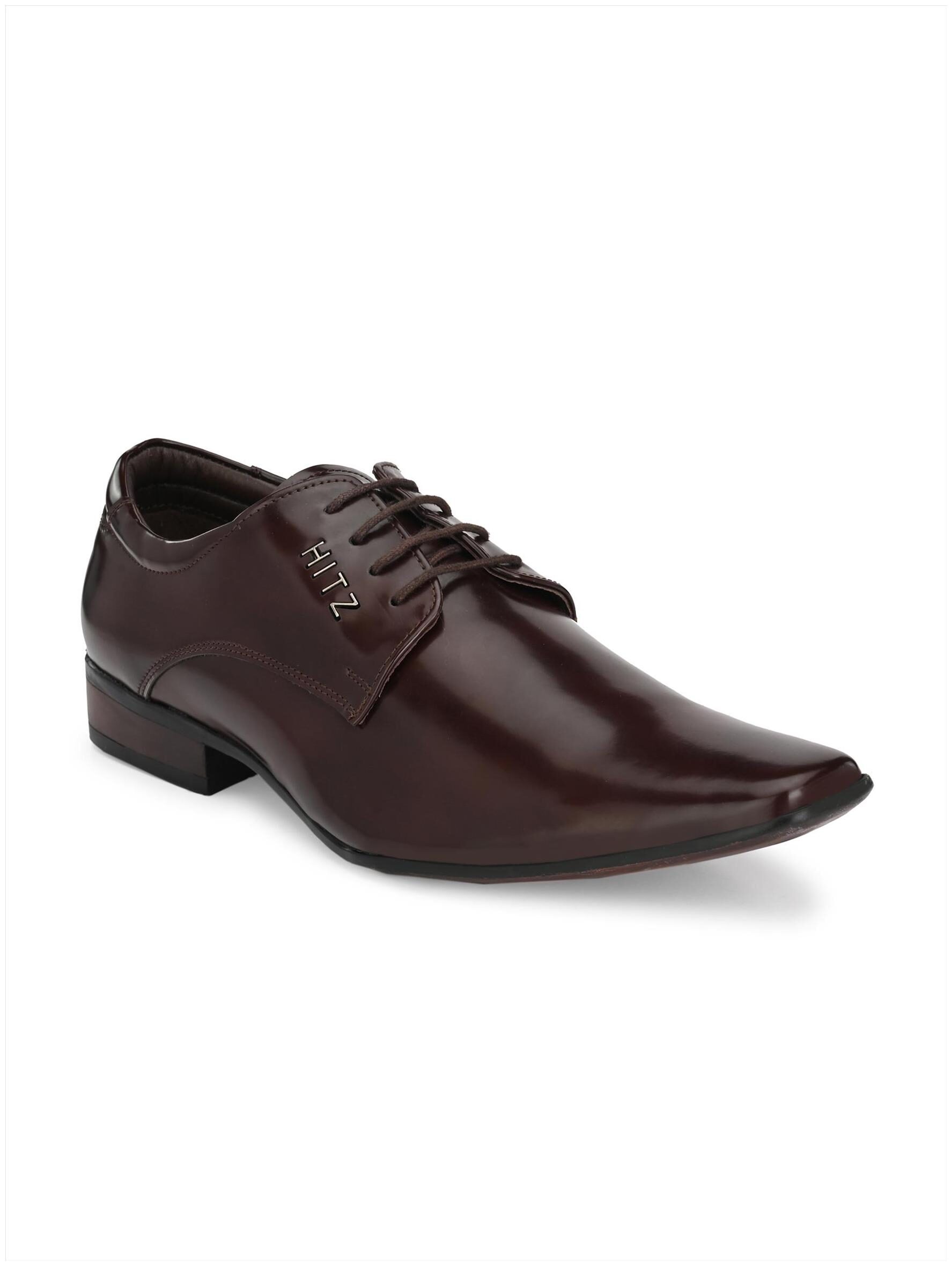 

Hitz Men Brown Derby Formal Shoes - MS 2904-BROWN - MS 2904