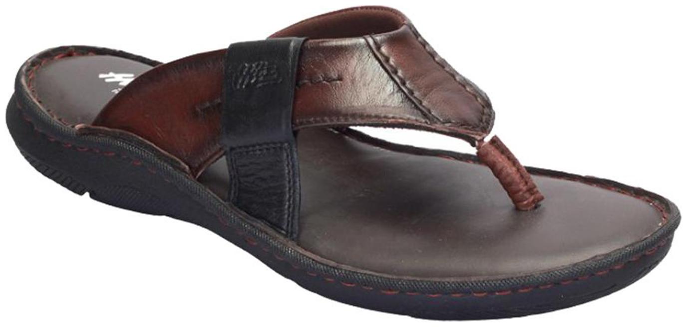 

Hitz Brown- Black Slippers For Men s