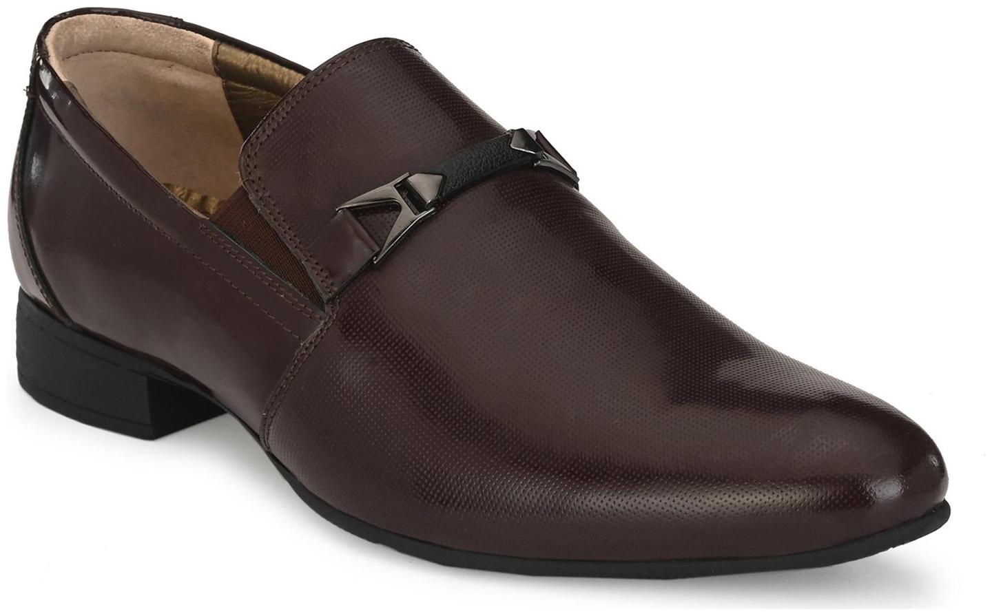 

Hitz Men Red Slip-On Formal Shoes - 7007-CHERRY
