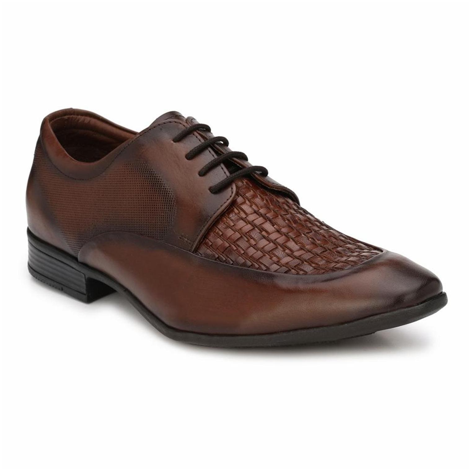 

Hitz Men Brown Derby Formal Shoes - 8408